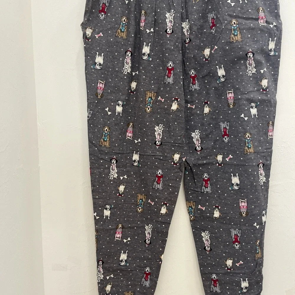 Secret Treasures Gray Kids‎ Pajama Bottoms with Dog Print